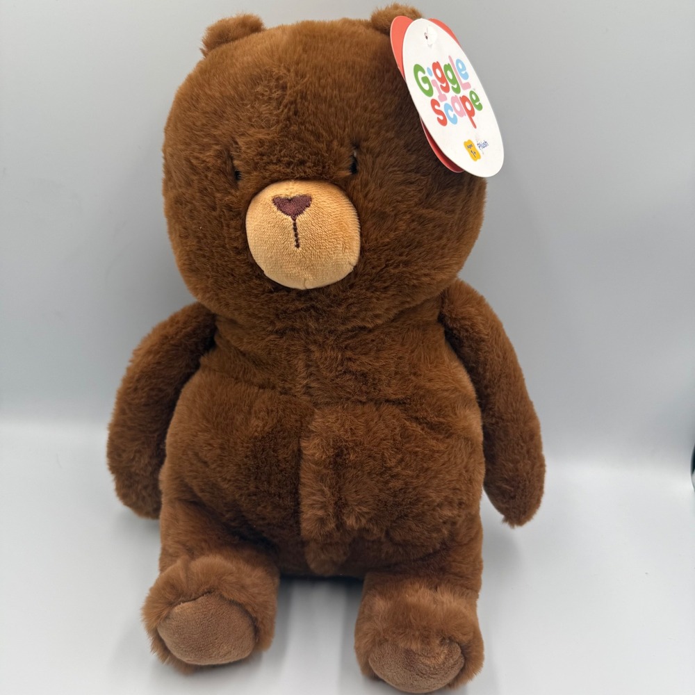 Gigglescape Target Brown Bear Plush Stuffed Animal Weighted Bottom 2025 NEW